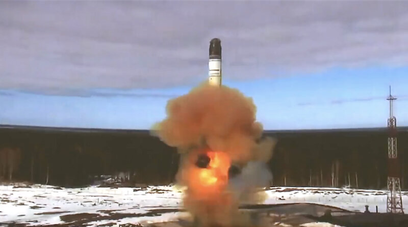 Rusia prueba un misil intercontinental al sur del país