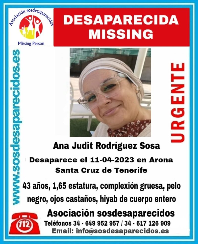 SOS Desaparecidos busca a Ana Judit Rodríguez Sosa