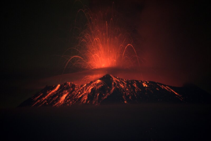 México en alerta por la actividad del volcán Popocatépetl