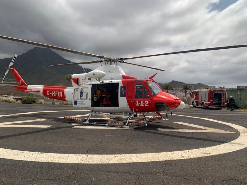 Rescatan a un senderista herido tras sufrir una caída en El Batán, Tenerife