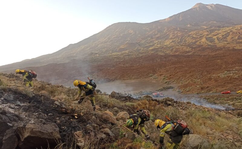 Incendio Teide. Eirif