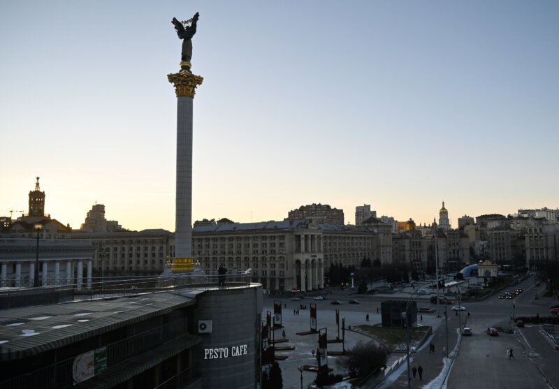 Plaza de la Independencia de Kiev, Ucrania
