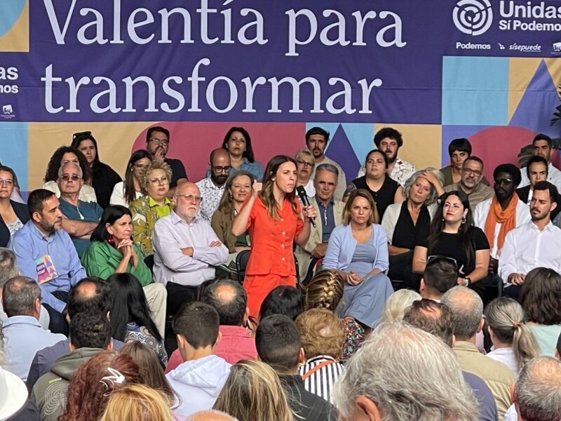 Unidas Sí Podemos Irene Montero Día 10 de campaña