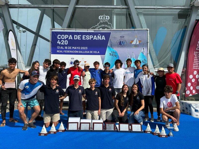 Cinco medallas para el equipo canario en la Copa de España de vela