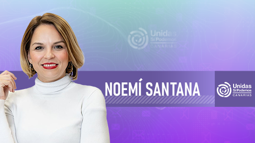 Noemí Santana, candidata de Unidas Sí Podemos Canarias a la Presidencia de Canarias en las Elecciones de Canarias 2023