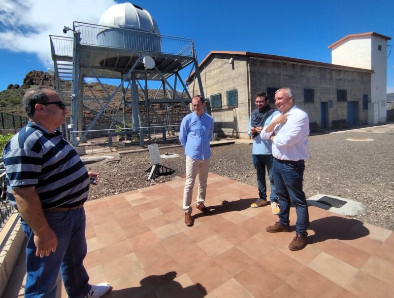 Visita al observatorio climático realizada por los candidatos de NC en las elecciones del 23J / Nueva Canarias