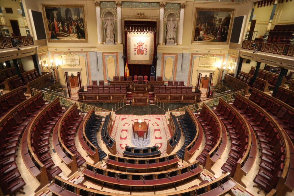 Imagen del interior del Congreso de los Diputados. El 23J se renuevan los componentes de la Cámara Baja y de la Cámara Alta 