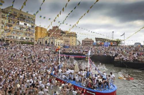 Embarcación de la Virgen del Carmen Puerto de la Cruz (Tenerife) 2022. Foto El Día