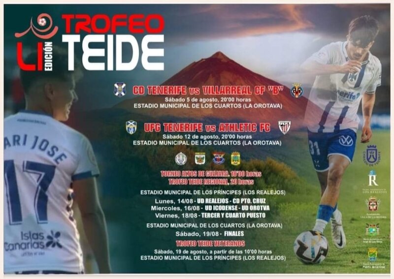 CD Tenerife se enfrentará al Villarreal B en la 51 edición del Trofeo Teide