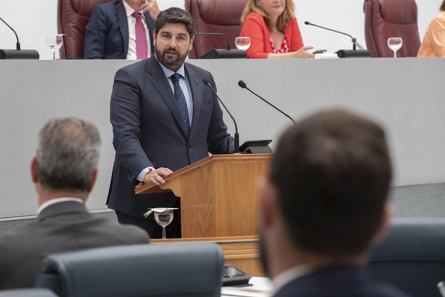 Investidura fallida de Fernando López Miras (PP) en Murcia tras el voto en contra de Vox