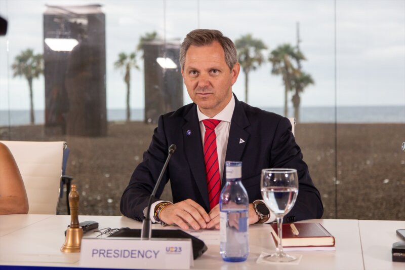 El ministro de Sanidad, José Miñones, durante la Reunión Informal de los ministros de la UE celebrada en Gran Canaria / Europa Press