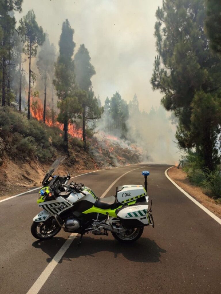 Declarado un conato de incendio en Tejeda, Gran Canaria