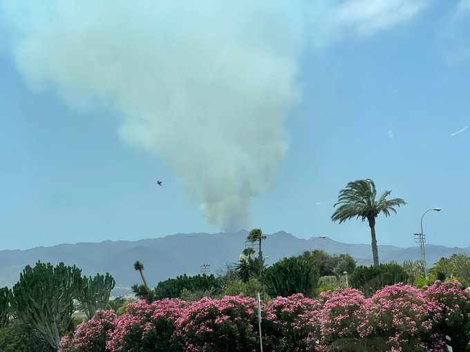 Declarado un conato de incendio en Tejeda, Gran Canaria