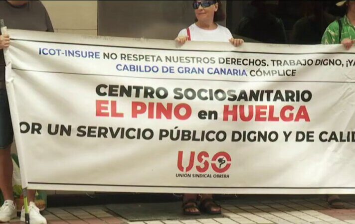 Continúan las protestas de los trabajadores del Centro Sociosanitario El Pino