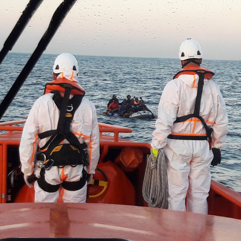 Rescate de Salvamento Marítimo en las costas de Lanzarote