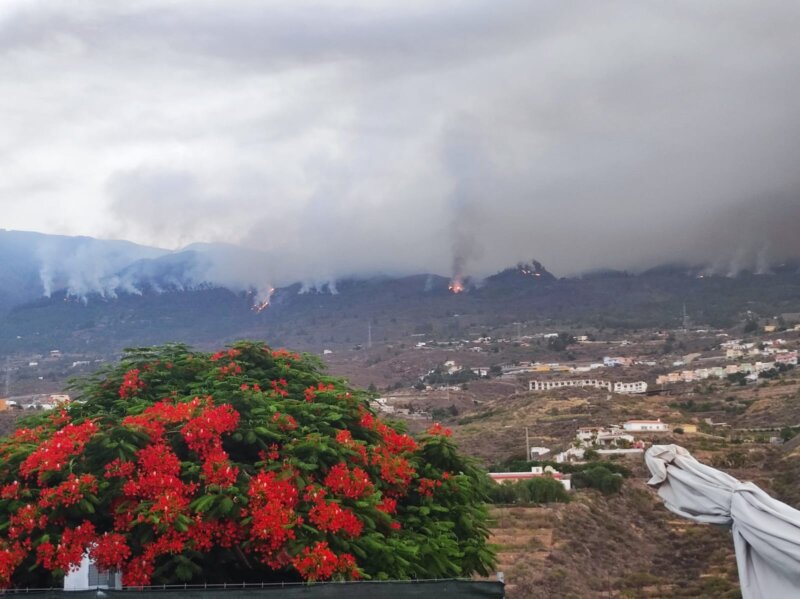 Brif La Palma actúa en las labores de extinción