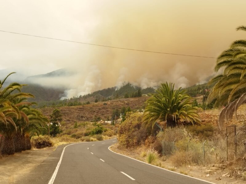 Incendio declarado en Tenerife 17/08/23