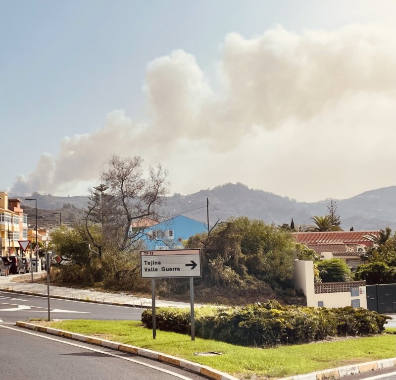 incendio Tenerife Tejina