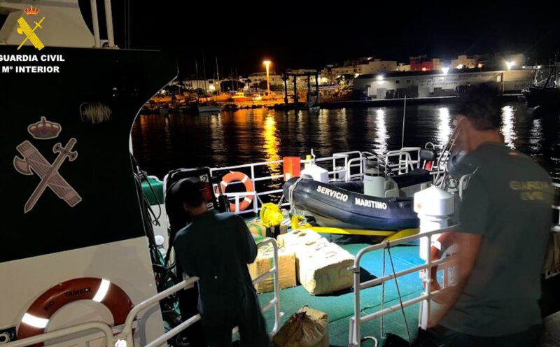 Dos detenidos y 800 kilos de hachís intervenidos en Gran Canaria