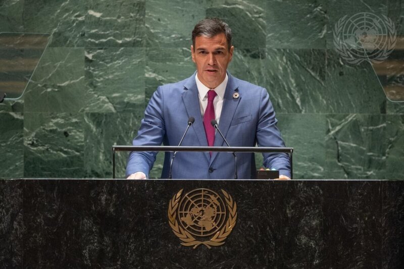 Sánchez en la ONU. EP
