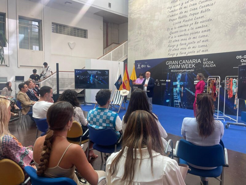 Momento de la presentación de la Gran Canaria Swim Week by Móda Calida 