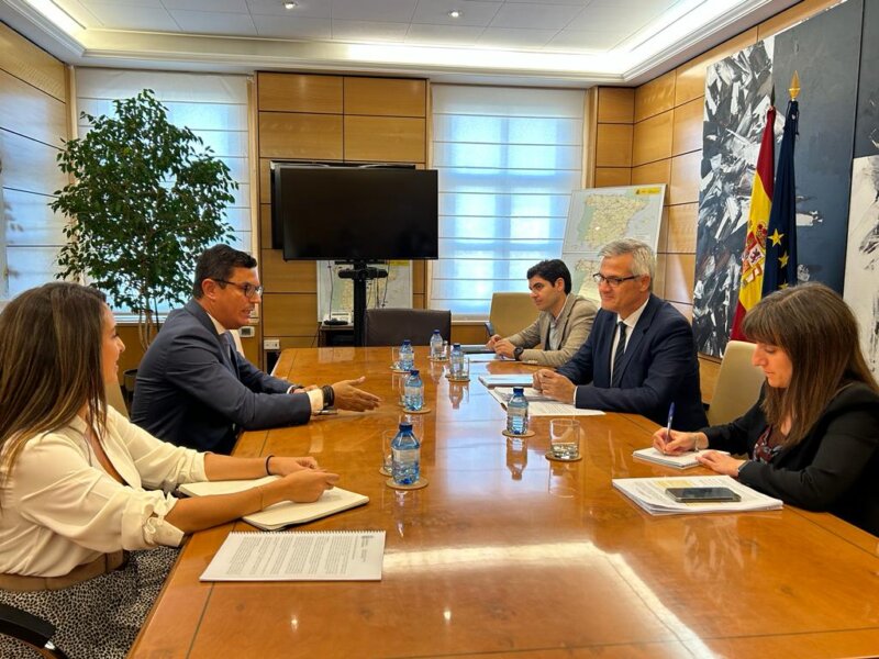 Pablo Rodríguez con secretario Estado Transporte