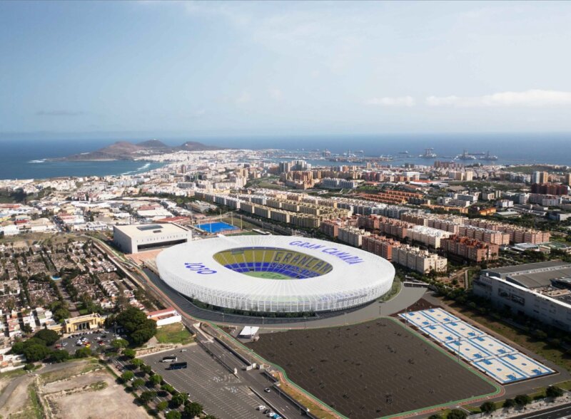 Infografía. Estadio de Gran Canaria para el Mundial 2030. Imagen Cabildo de Gran Canaria