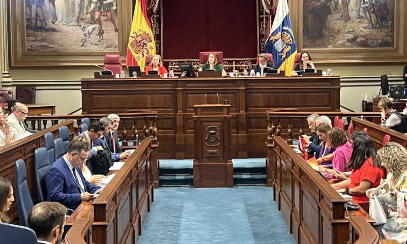 Pleno del Parlamento de Canarias. Imagen Parlamento de Canarias