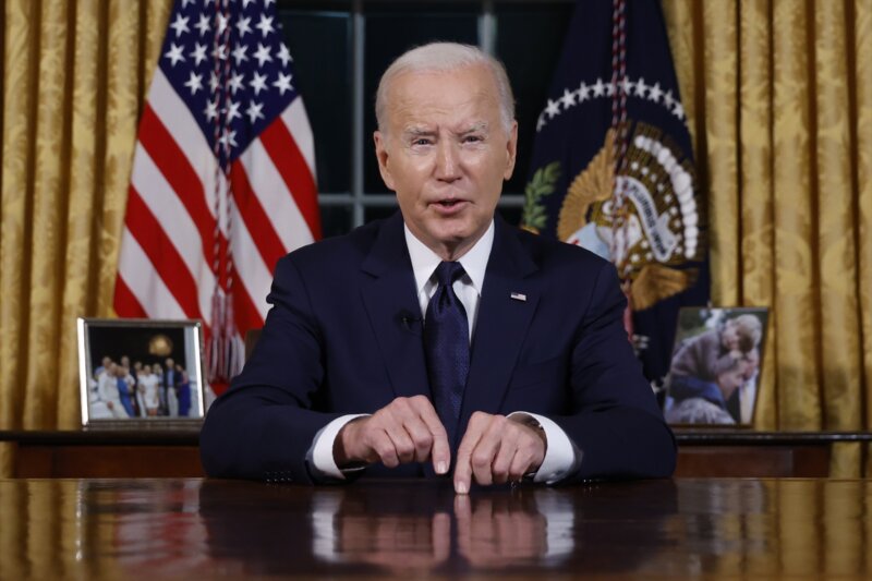 Biden pedirá al Congreso un paquete de ayuda "sin precedentes" para Ucrania e Israel
