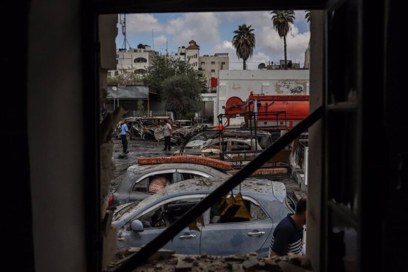 Los palestinos en Canarias, pendientes del conflicto. Imagen: Zonas afectadas por los bombardeos en Gaza.