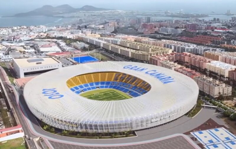 Imagen del proyecto del Estadio de Gran Canaria para el Mundial 2030