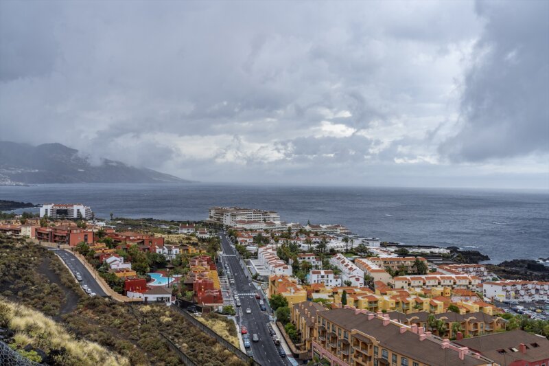 Un día de lluvias en Canarias