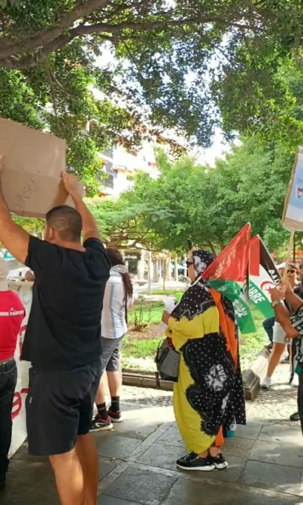 Manifestaciones en las islas en apoyo al pueblo palestino