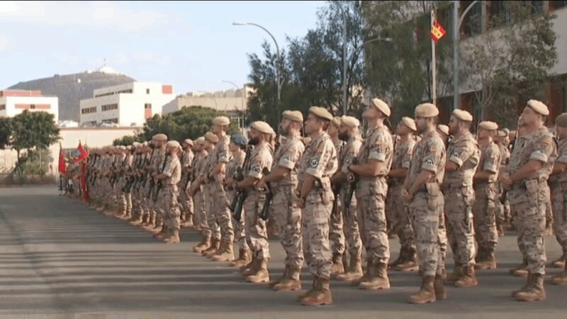 El Contingente del Regimiento Canarias 50 parte rumbo a Irak