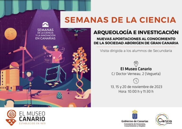 El Museo Canario participará en las Semanas de la Ciencia y la Innovación en Canarias 2023