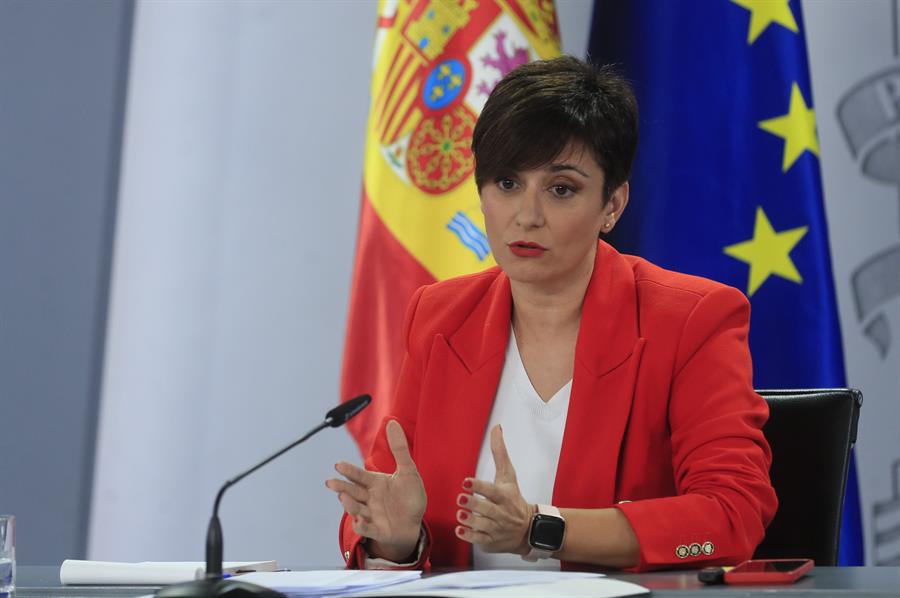 La portavoz del Gobierno en funciones, Isabel Rodríguez. Imagen EFE