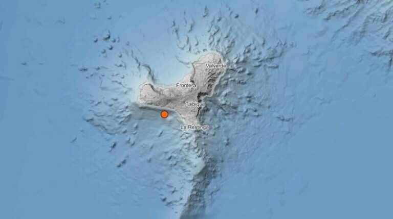 Un terremoto de 3,5 cerca de El Hierro ha sido sentido por la población