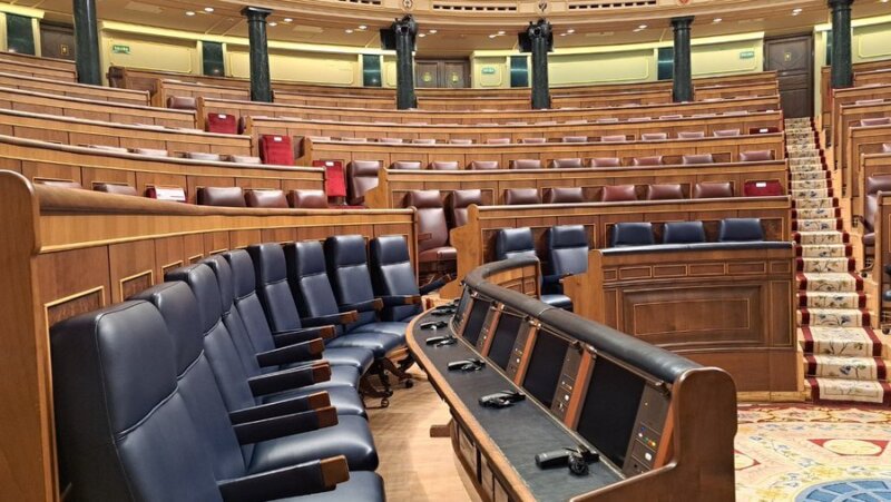 Imagen del interior del Congreso de los Diputado. Imagen cuenta oficial 'X' del Congreso