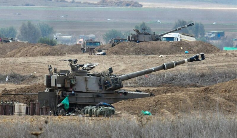Una unidad de artillería del Ejército de Israel cerca de la frontera con la Franja de Gaza. Imagen: Jini / Xinhua News / Contactophoto - (Archivo)
