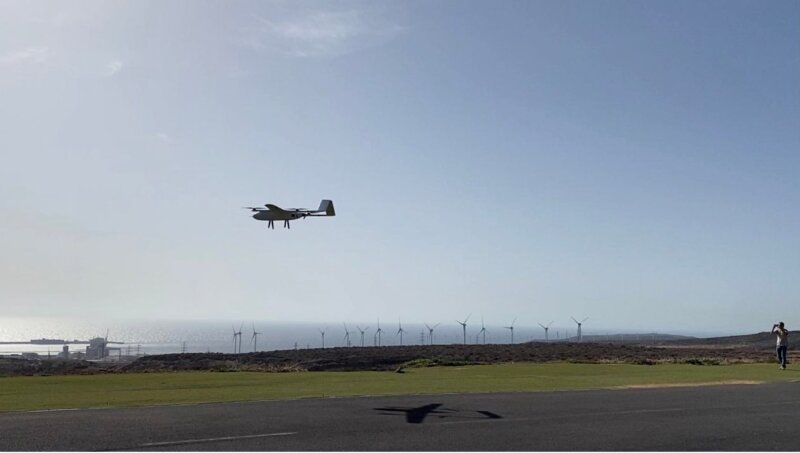 Uno de los vuelos de prueba de los drones del ITER / Cabildo de Tenerife