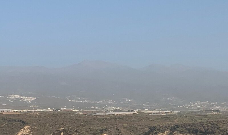 Presencia de calima en Tenerife. Imagen RTVC