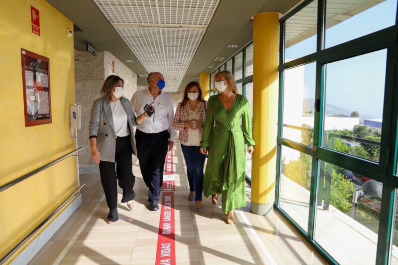 La consejera de Sanidad, Esther Monzón, visita el Hospital Universitario de La Palma. Imagen Consejería de Sanidad