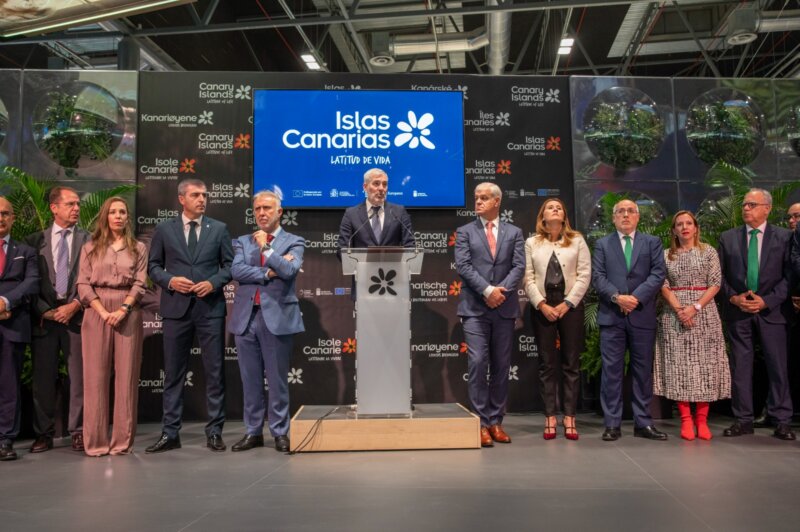 Imagen inauguración stand de Canarias en Fitur 2024. Foto Gobierno de Canarias 