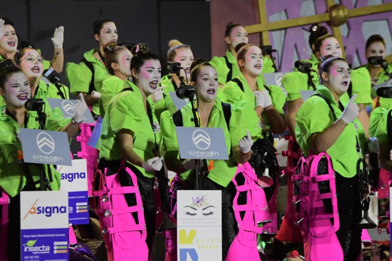 Murga Lady´s Chancletas en el carnaval de Las Palmas de Gran Canaria 2024 en la segunda fase 