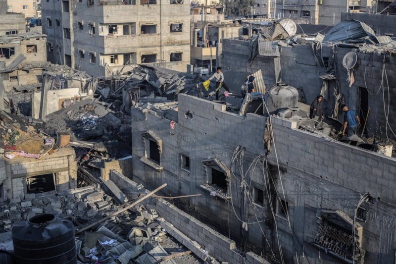 Destrucción causada por los ataques del Ejército de Israel contra la ciudad de Jan Yunis, en el sur de la Franja de Gaza (archivo)
- Ahmed Zakot/dpa 