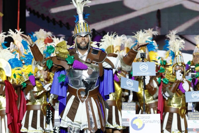 Murga Legañosos en el concurso de murgas del carnaval de Las Palmas de Gran Canaria 2024