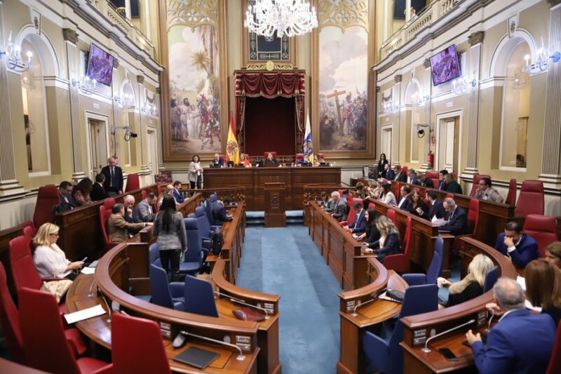 El Parlamento celebra sesión plenaria. Imagen Parlamento de Canarias (archivo)