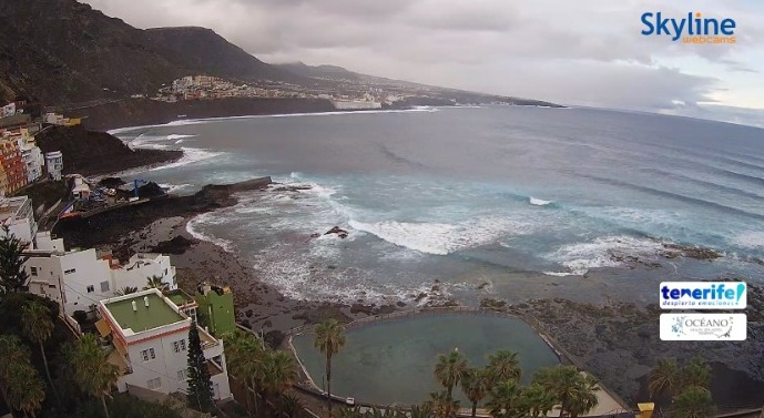 Imagen de Punta del Hidalgo, Tenerife, este lunes por la mañana. Imagen Skyline