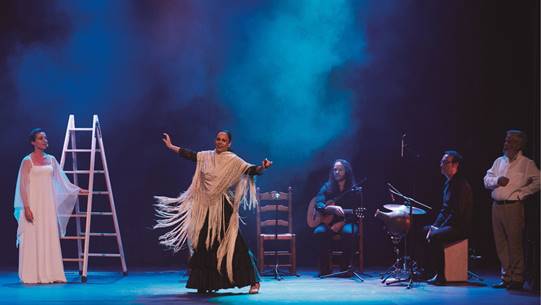 Rocío Pozo y su compañía de flamenco actuará el sábado 2 de marzo en el Guiniguada. Imagen Cultura Gobierno de Canarias