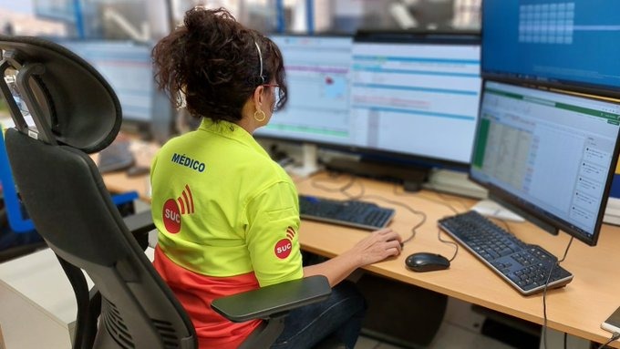 Imagen genérica trabajadora del Servicio Único de Emergencias 112 Canarias 